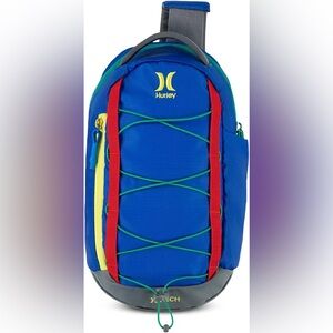 NWT Hurley Blue and Red Tech Backpack